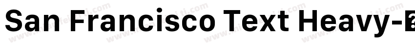 San Francisco Text Heavy字体转换